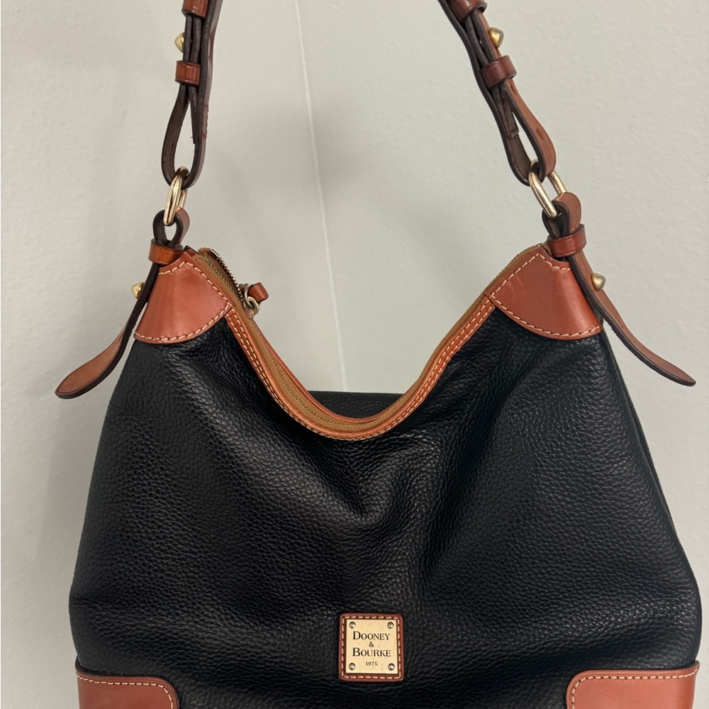 Dooney & Bourke Black and Tan Women's Bag